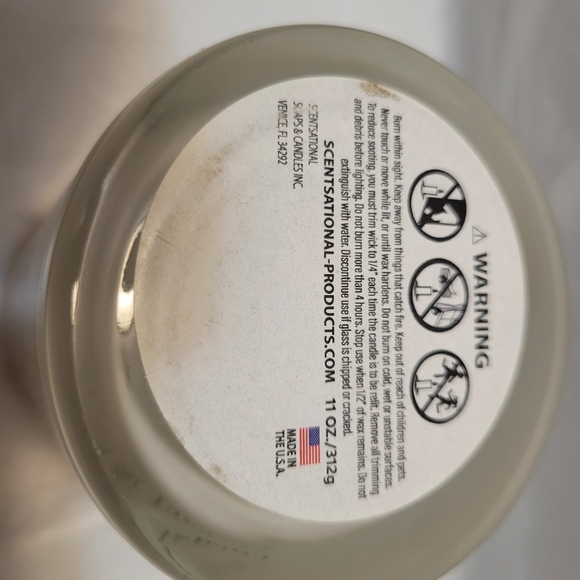 NWOT Scentsational CALM Scented Candle Coconut and Beeswax Blend 11 oz - Picture 3 of 3